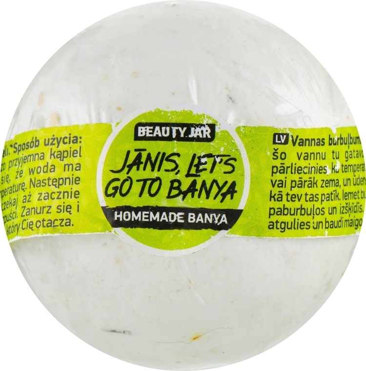 Musująca kula do kąpieli - Beauty Jar Jānis Let’s Go To Banya Homemade Banya — Zdjęcie N1