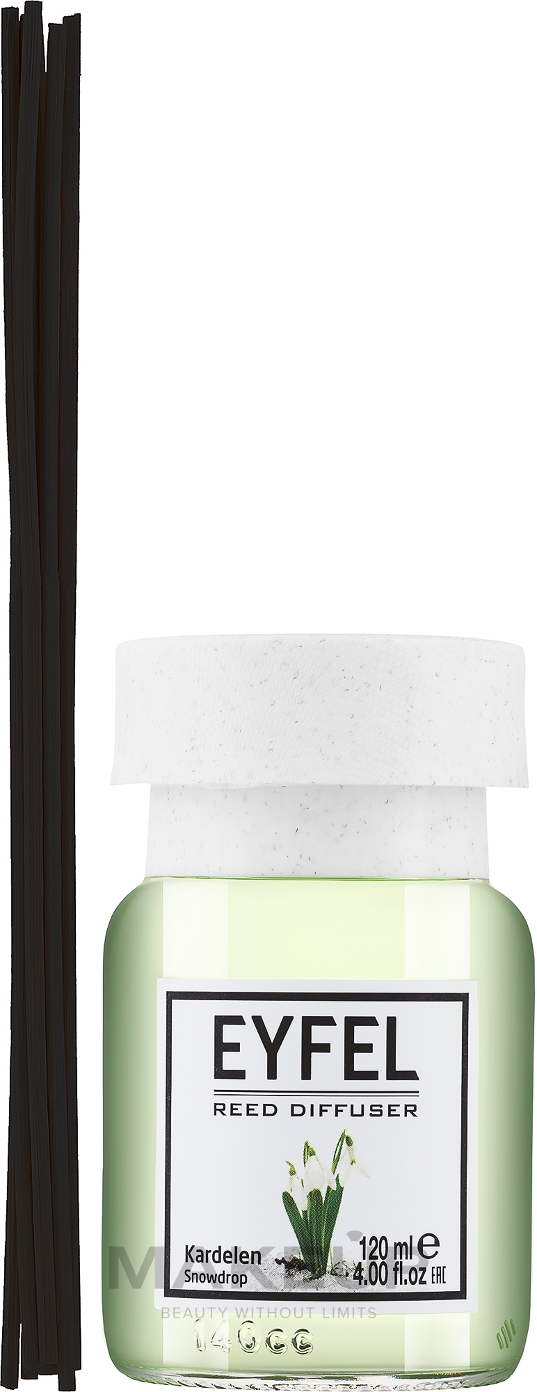 Dyfuzor zapachowy Przebiśnieg - Eyfel Perfume Reed Diffuser Snowdrop — Zdjęcie 120 ml