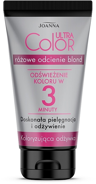 Koloryzująca odżywka do włosów - Joanna Ultra Color System Pink Shades Of Blond — Zdjęcie N6