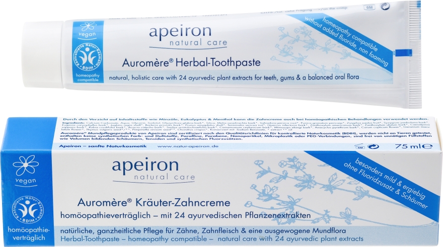 Homeopatyczna pasta do zębów - Apeiron Herbal Toothpaste Homeopathic — Zdjęcie N1