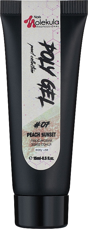 Polygel do paznokci - Nails Molekula Poly Gel 07 Peach Sunset — Zdjęcie N1