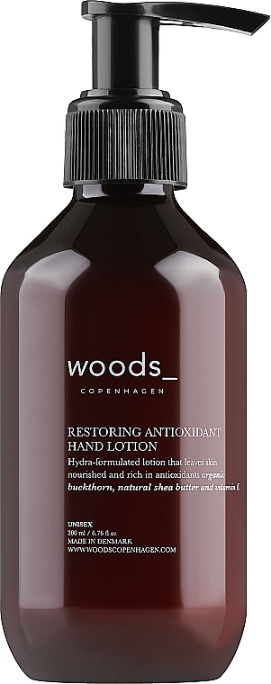 Naprawczy balsam molekularny do rąk z nordyckimi olejkami z dzikich jagód - Woods Copenhagen Restoring Antioxidant Hand Lotion — Zdjęcie N1