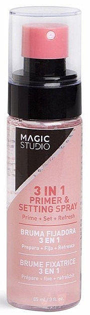 Utrwalacz do makijażu - Magic Studio 3In 1 Primer & Setting Spray  — Zdjęcie N1