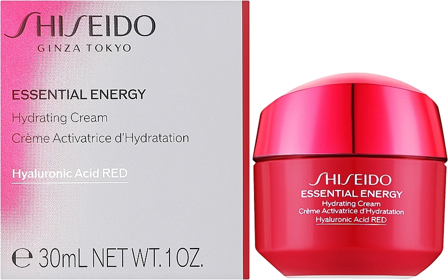 Nawilżający krem ​​do twarzy z ekstraktem z korzenia żeń-szenia - Shiseido Essential Energy Hydrating Cream — Zdjęcie N2