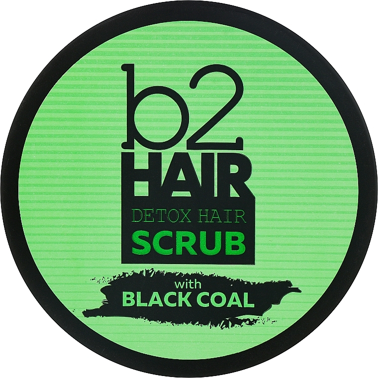 Detoksykujący scrub z czarnym węglem do przetłuszczającej się skóry głowy - B2Hair Detox Hair Scrub — Zdjęcie N1