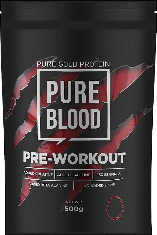 Kompleks przedtreningowy Pure Blood, Tutti-frutti - Pure Gold Pre-Workout Tutti Frutti — Zdjęcie N1