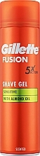 Żel do golenia do skóry wrażliwej z olejkiem migdałowym - Gillette Fusion Shave Gel Sensitive With Almond Oil — Zdjęcie N1
