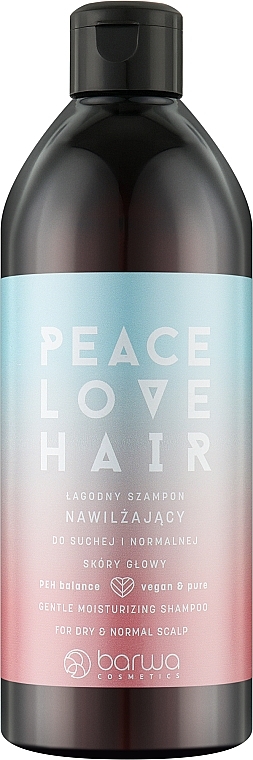Delikatnie nawilżający szampon do włosów - Barwa Peace Love Hair — Zdjęcie N1