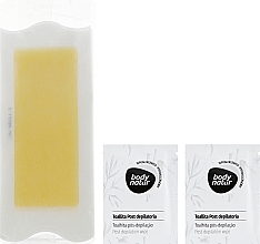 Paski z woskiem do depilacji ciała - Body Natur Wax Strips for Body Sensitive Skin Bamboo And Spirulina — Zdjęcie N2
