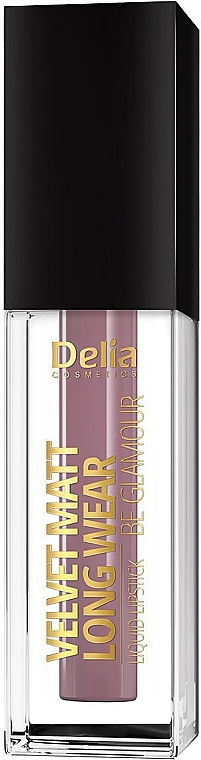 Matowa szminka w płynie - Delia Velvet Matt Long Wear Be Glamour Liquid Lipstick — Zdjęcie N1