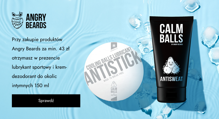 Przy zakupie produktów Angry Beards za min. 43 zł otrzymasz w prezencie lubrykant sportowy i krem-dezodorant do okolic intymnych 150 ml.