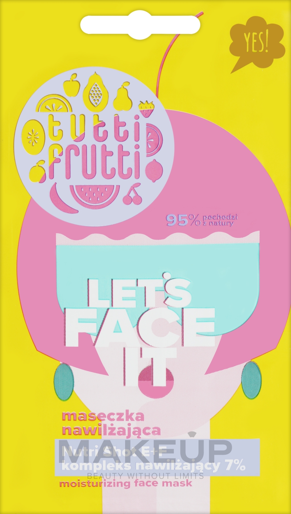 Nawilżająca maseczka do twarzy - Farmona Tutti Frutti Let`s Face It Moisturizing Face Mask — Zdjęcie 7 g