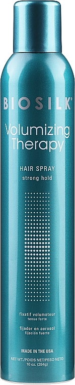PRZECENA! Lakier do włosów Mocne utrwalenie - BioSilk Volumizing Therapy Hairspray Strong Hold * — Zdjęcie N2
