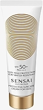 Krem przeciwsłoneczny do twarzy SPF50 - Sensai Silky Bronze Protective Suncare Cream For Face SPF50+ — Zdjęcie N1