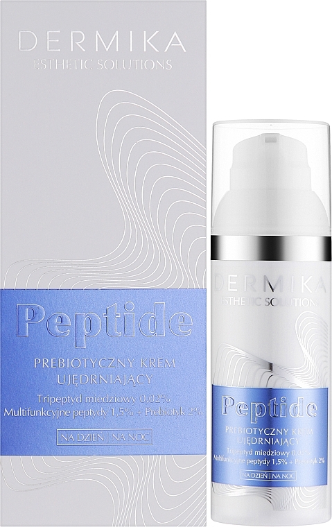 Ujędrniający krem ​​do twarzy z prebiotykami - Dermika Esthetic Solutions Peptide Prebiotic Cream — Zdjęcie N2