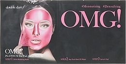 Kup PRZECENA! Zestaw nawilżających maseczek detoksykujących do twarzy - Double Dare OMG! Platinum Hot Pink Facial Mask Kit *