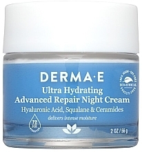 Nawilżający krem na noc z kwasem hialuronowym - Derma E Hydrating Night Cream — Zdjęcie N1