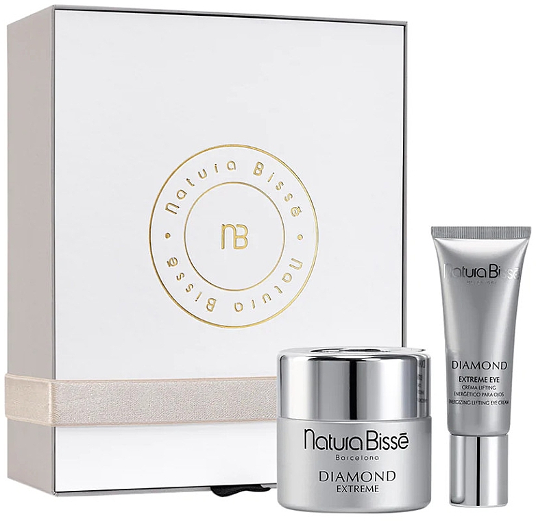 Zestaw - Natura Bisse Diamond Extreme Holiday Set (f/cr/50ml + eye/cr/25ml) — Zdjęcie N1