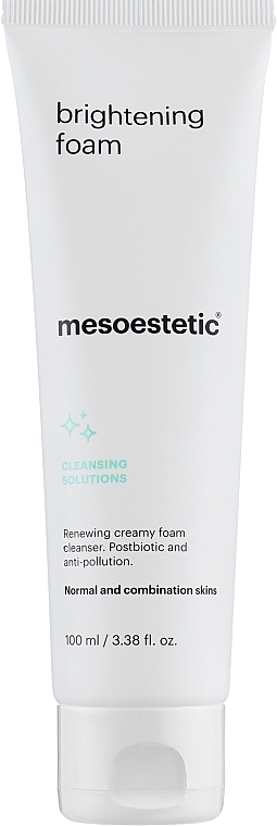 Pianka do mycia twarzy - Mesoestetic Cleansing Solutions Brightening Foam — Zdjęcie N1