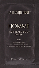 Żel do ciała, włosów i brody - La Biosthetique Homme Hair Beard Body Wash (próbka) — Zdjęcie N1