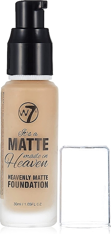 Podkład matujący - W7 It's a Matte Made in Heaven Heavenly Foundation — Zdjęcie N2