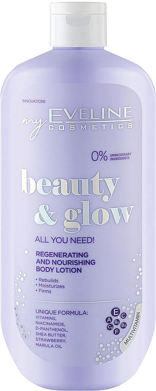 Regenerujący balsam odżywczy do ciała - Eveline Cosmetics Beauty & Glow All You Need! — Zdjęcie N1