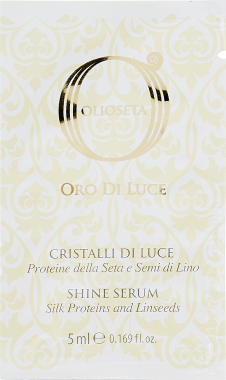 Fluid z proteinami jedwabiu i siemieniem lnianym - Barex Italiana OlioSeta Silk And Linseed Cristalli Liquidi (miniprodukt) — Zdjęcie N1