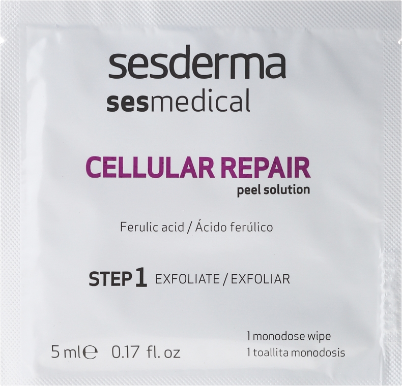 Domowa pielęgnacja przeciw fotostarzeniu - SesDerma Laboratories Sesmedical Cellular Repair (cr 15 ml + cr 30 ml + 5 x wipes 5 ml) — Zdjęcie N4