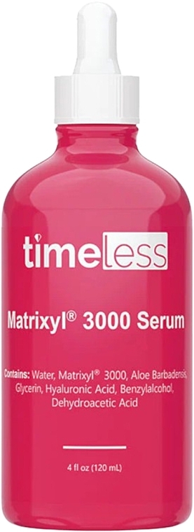 Serum przeciwstarzeniowe do twarzy - Timeless Skin Care Serum Matrixyl 3000 + Hyaluronic Acid — Zdjęcie N3
