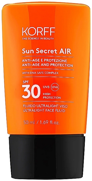 Krem-fluid do twarzy SPF 30 - Korff Sun Secret Air Anti-Age And Protection SPF 30  — Zdjęcie N1