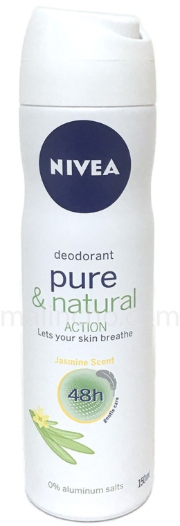 Dezodorant w sprayu - NIVEA Deo Spray Natural & Pure Jasmine — Zdjęcie N1