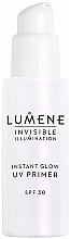 Rozświetlająco-wzmacniający podkład do twarzy - Lumene Invisible Illumination Instant Glow UV Primer SPF 30 (z pompką) — Zdjęcie N1