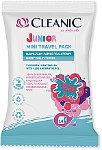 Nawilżany papier toaletowy z aloesem i pantenolem - Cleanic Junior — Zdjęcie N1
