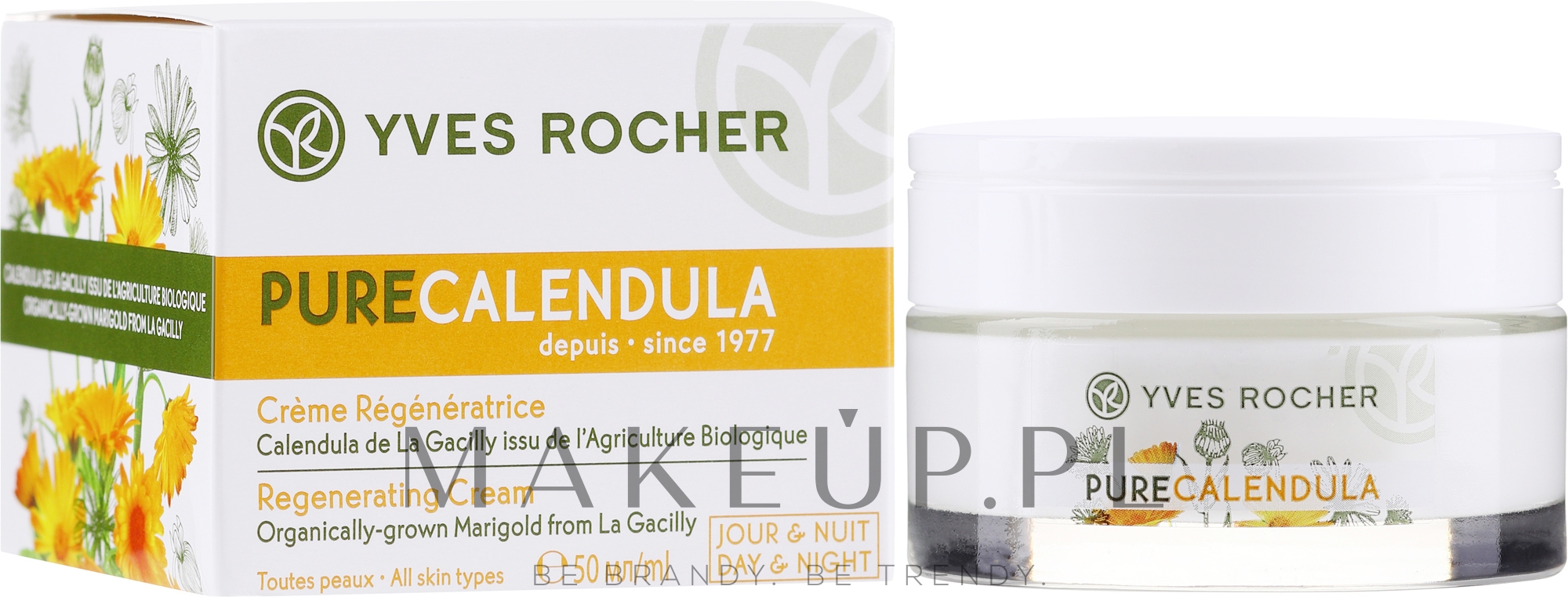 Regenerujący krem do twarzy - Yves Rocher Pure Calendula Cream — Zdjęcie 50 ml