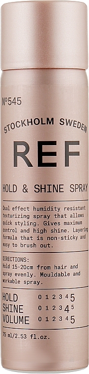Lakier do włosów o podwójnym działaniu - REF Hold & Shine Spray  — Zdjęcie N1