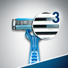 Jednorazowe maszynki do golenia, 3 szt. - Gillette Blue 3 — Zdjęcie N7