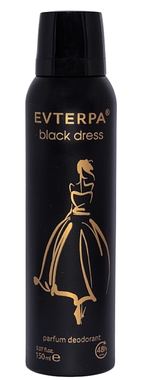 Dezodorant - Evterpa Black Dress Parfum Deodorant  — Zdjęcie N1