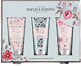 Kup Zestaw do pielęgnacji dłoni - Baylis & Harding Royale Garden Luxury Hand Care Set (h/cr/3x50ml)