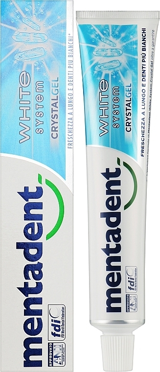 Odświeżająca pasta do zębów w żelu - Mentadent Crystal Gel Refreshing Whitening Toothpaste — Zdjęcie N2