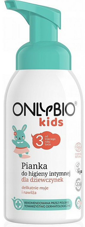 Pianka do higieny intymnej dla dziewczynek - Only Bio Kids — Zdjęcie N1
