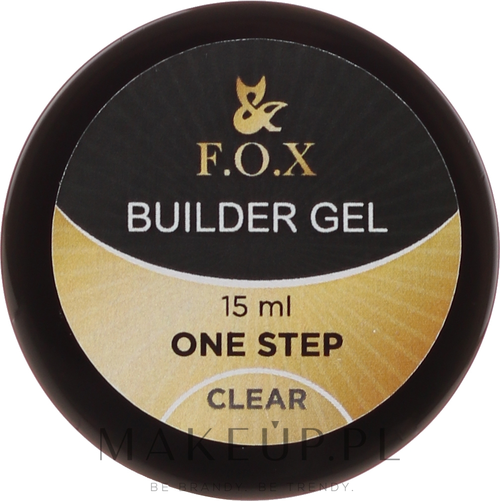 Żel budujący do paznokci - F.O.X Builder Gel Clear One Step — Zdjęcie 15 ml