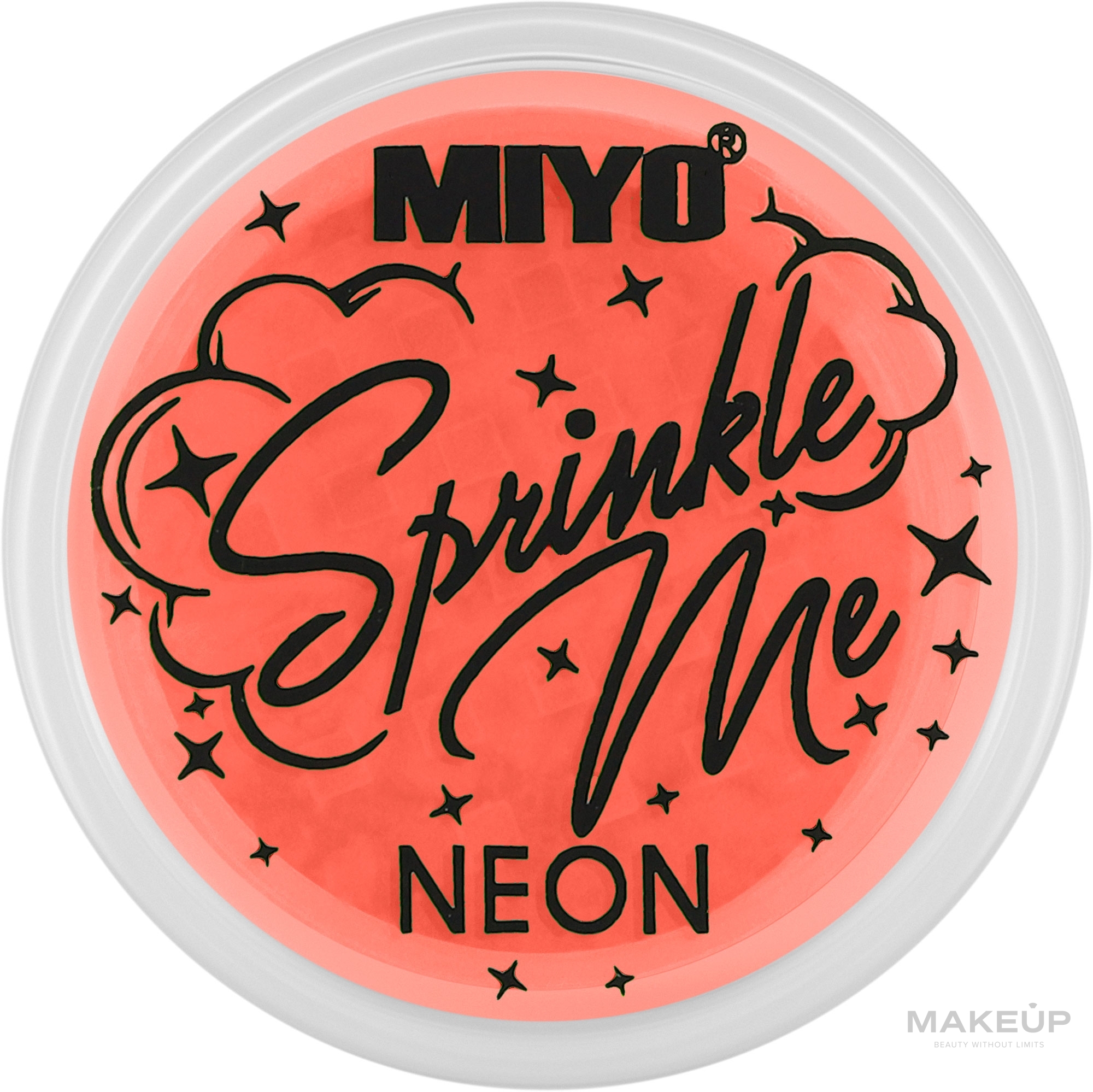 Neonowy pigment do powiek - Miyo Sprinkle Me Neon — Zdjęcie Fluo Carrot