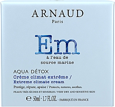 Ochronny krem do twarzy z wodą morską - Arnaud Aqua Detox Extreme Climate Cream — Zdjęcie N2