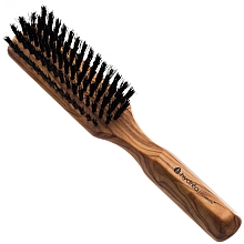 Szczotka do wygładzania włosów z drewna oliwnego - Hydrea London Olive Wood Smoothing Hair Brush — Zdjęcie N1