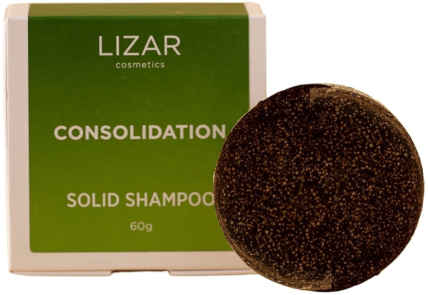 Szampon w kostce do włosów przetłuszczających się Henna z pokrzywą - Li'zar Solid Shampoo — Zdjęcie N4