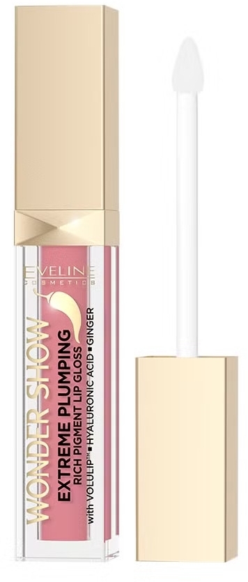 Błyszczyk do ust - Eveline Cosmetics Wonder Show Extreme Plumping Rich Pigment Lip Gloss — Zdjęcie 01