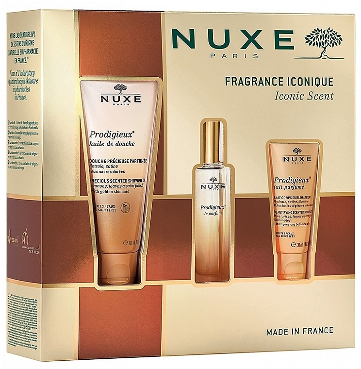 Nuxe Prodigieux - Zestaw (edp/30ml + sh/oil/100ml + b/lot/30ml) — Zdjęcie N1