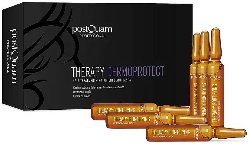 Ampułki przeciwłupieżowe - PostQuam Therapy Dermoprotect Anti-Dandruff Treatment — Zdjęcie N1