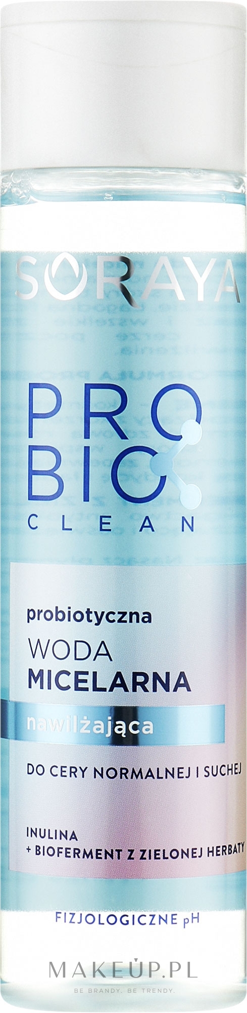 Probiotyczna woda micelarna nawilżająca do cery normalnej i suchej - Soraya ProBioclean Micellar Water — Zdjęcie 250 ml