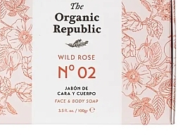 Mydło - The Organic Republic Wild Rose Face Body Soap — Zdjęcie N1